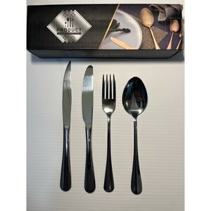 Qinbin 16pc Cutlery Set Silverware College Dorm Necessity NEW‎